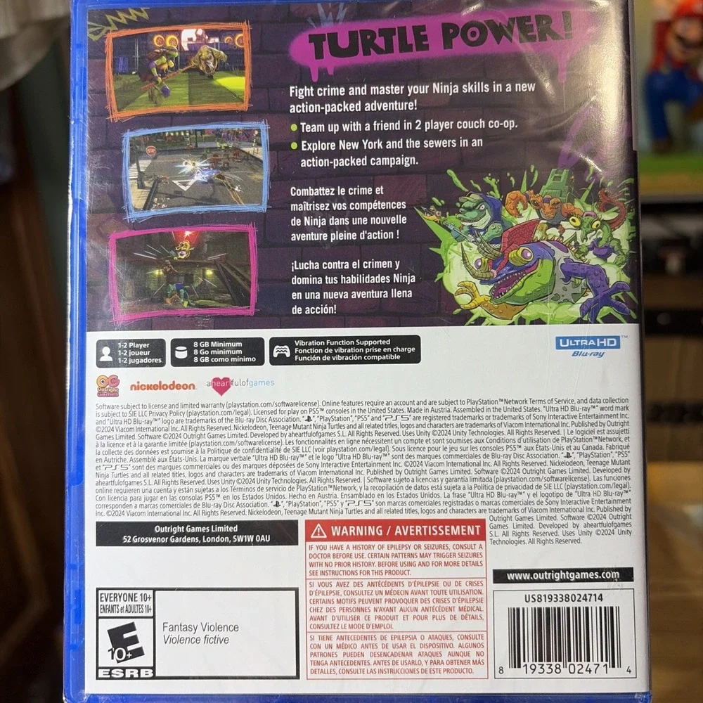 TMNT Mutants Unleashed - Sony PlayStation 5 - NEW & SEALED - Free Shipping
